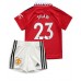 Cheap Manchester United Luke Shaw #23 Home Football Kit Children 2022-23 Short Sleeve (+ pants)